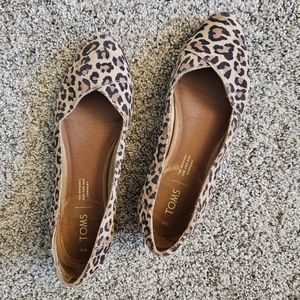 Toms Julie leopard print flats
